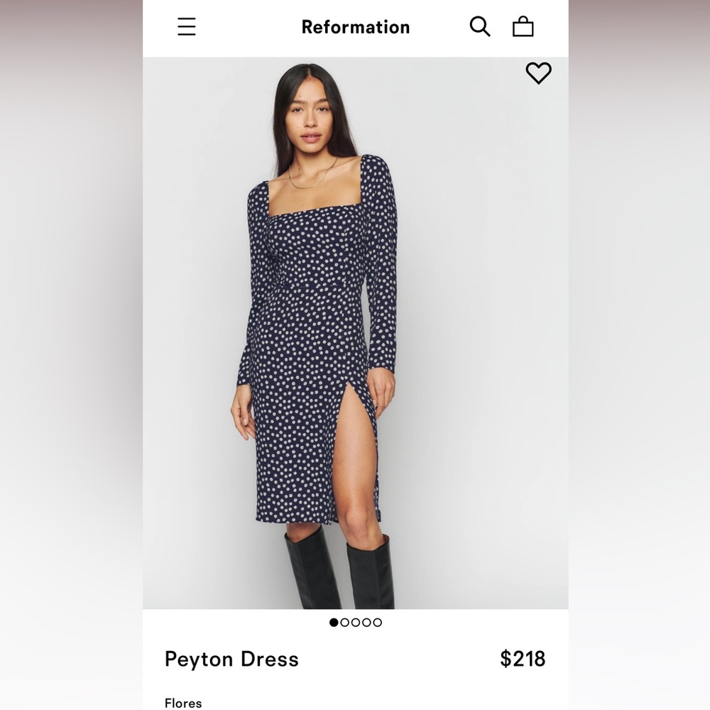 Reformation Peyton Dress NWT